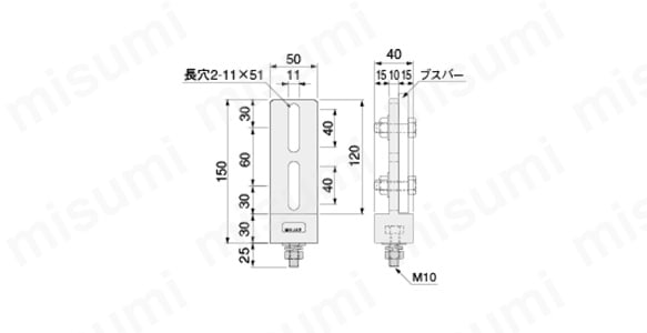 バー・ホルダー（低圧用銅帯絶縁支持台） | 篠原電機 | MISUMI