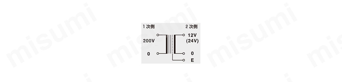 単相 複巻 変圧器 静電シールド付 SH2-Eシリーズ:関連画像