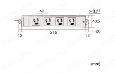 工事物件タップ(3P・4個口) | サンワサプライ | MISUMI(ミスミ) 工事物件タップ(3P・4個口) | サンワサプライ | MISUMI(ミスミ)