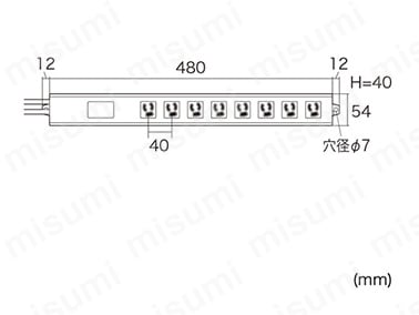 8個口抜け止め式OAタップ:関連画像