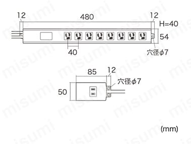 TAP-3811NFN | 8個口抜け止め式OAタップ | サンワサプライ | MISUMI