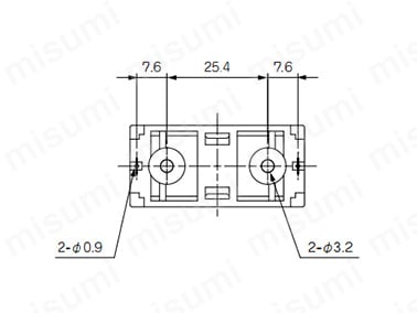 CR123A-PC型の取付穴加工図
