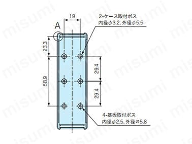 GHA4-3-11Pの下カバー内視図。