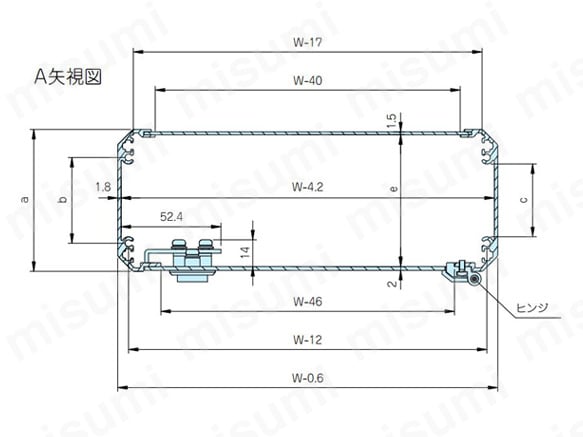 FCW型開閉式コントロールボックス | タカチ電機工業 | MISUMI(ミスミ)