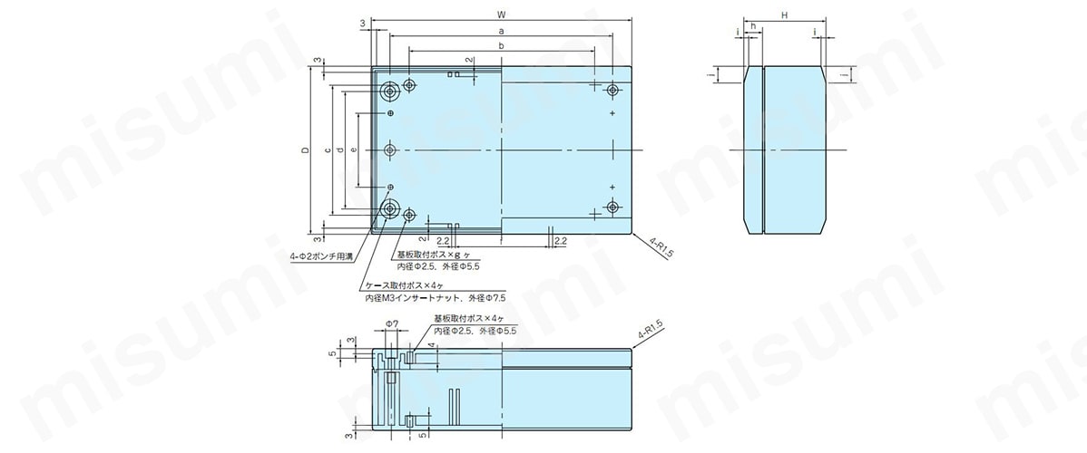 トップカバー脱着プラスチックボックス PRシリーズ:関連画像