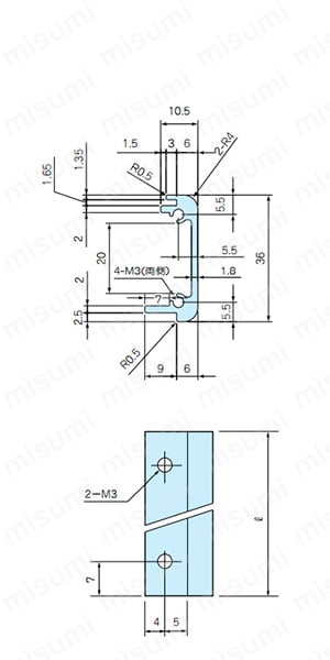 CH4-□-10フレームの構成部品図