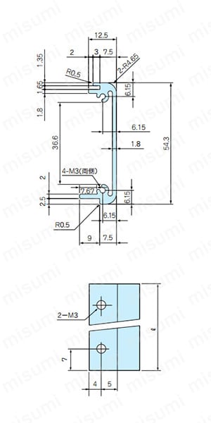 CH6-□-14フレームの構成部品図