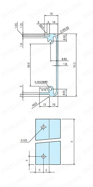 CH8-□-23フレームの構成部品図
