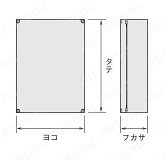 穴加工対応】CF形ボックス（防水・防塵構造） | 日東工業 | MISUMI(ミスミ)