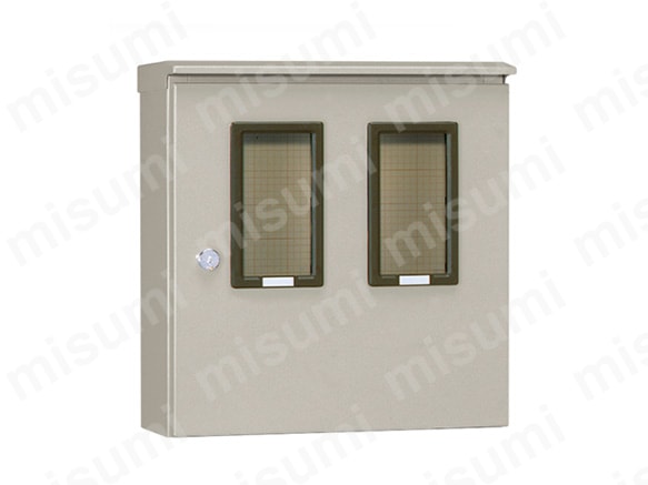 OM-B 引込計器盤キャビネット（水切、防塵・防水パッキン付、屋根付