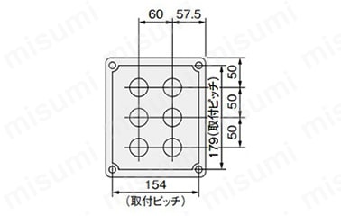 CSH-3 | CSH コントロールステーションボックス(穴加工済 CSH-3 | CSH コントロールステーションボックス(穴加工済