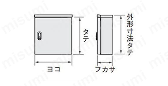 穴加工対応】OAS・OAB 屋外用小型ボックス | 日東工業 | MISUMI(ミスミ)