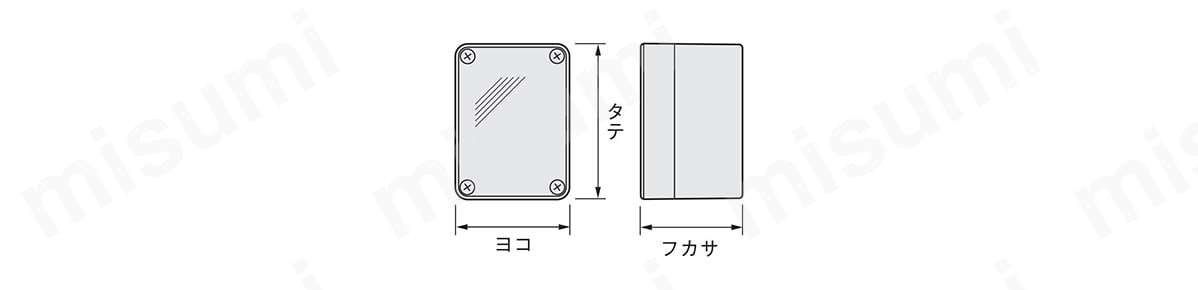 PBE ポリカボックス（着色カバー付） | 日東工業 | MISUMI(ミスミ)