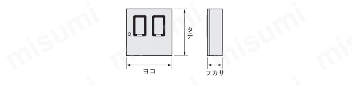 SM-B ステンレス引込計器盤キャビネット（水切・防水・防塵パッキン付） 日東工業 MISUMI(ミスミ)