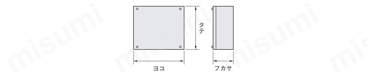穴加工対応】TC-A TC形ボックス | 日東工業 | MISUMI(ミスミ)
