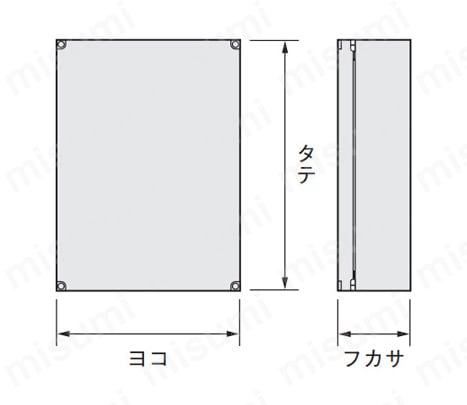 穴加工対応】SCF ステンレスSCF形ボックス | 日東工業 | MISUMI(ミスミ)