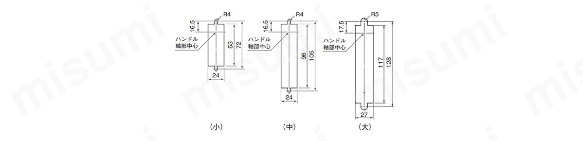 H-11AN-Z | H 平面ハンドル（屋内用） | 日東工業 | MISUMI(ミスミ)
