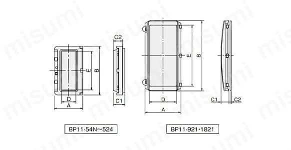 【楽天カード分割】 | 小扉・屋内用 BP11 日東工業 MISUMI(ミスミ) | 電設用部品・資材