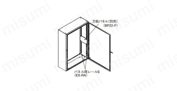 パネル用レールE（EX-RA）の使用例
