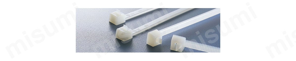 ・材質: 66ナイロン ・常時使用温度範囲: -40～+85℃ ・グレード: 標準 ・UL難燃グレード: UL94V-2 ・仮止め用。