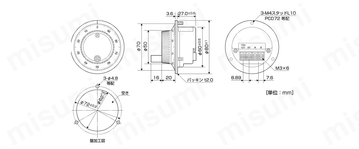 MR-HDP01 Q173D／Q172Dモーションコントローラ 手動パルス発生器 三菱電機 MISUMI(ミスミ)
