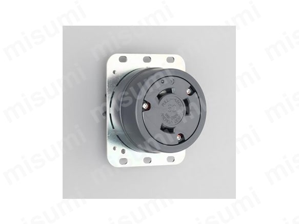 3P 60A 250V 埋込コンセント 3620の製品イメージ