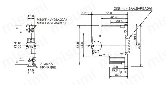 NC1V形サーキットプロテクタ | ＩＤＥＣ | MISUMI(ミスミ)