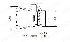 Φ22 HWシリーズ非常停止用押ボタンスイッチ