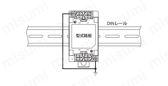 DIN レール取付時の注意
