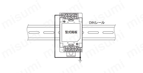 DIN レール取付時の注意