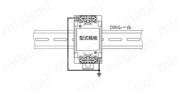DIN レール取付時の注意
