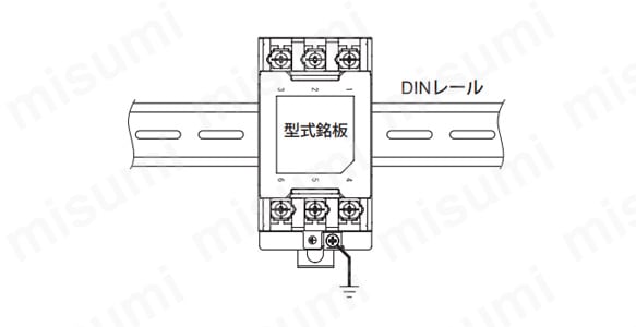 DINレール取付時の注意