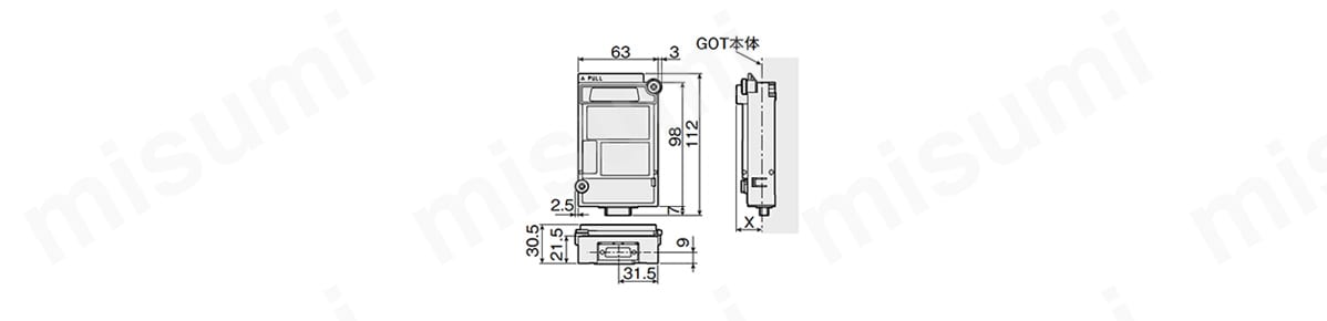 GT15-RS4-TE | GOT1000 シリアル通信ユニット | 三菱電機 | MISUMI(ミスミ)