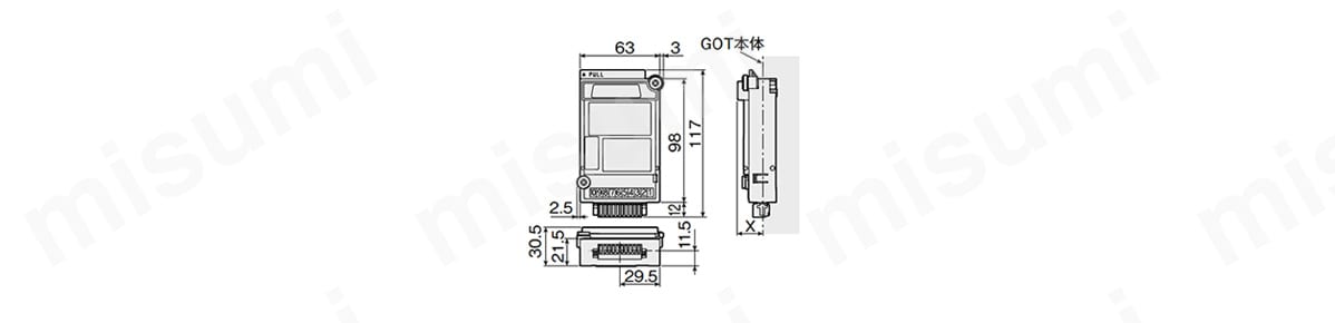 GT15-RS4-9S | GOT1000 シリアル通信ユニット | 三菱電機 | MISUMI(ミスミ)