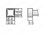 T12シリーズこて先 外形図44