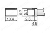 T12シリーズこて先 外形図46