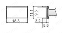 T12シリーズこて先 外形図47