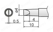 T12シリーズこて先 外形図70