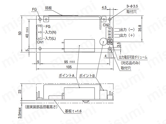 寸法図（標準タイプ）