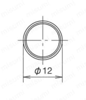 φ10 A1シリーズ 表示灯 (TOP)丸形図