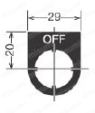 φ22 TWシリーズ 銘板【1～10個入り】 NWA形外形図