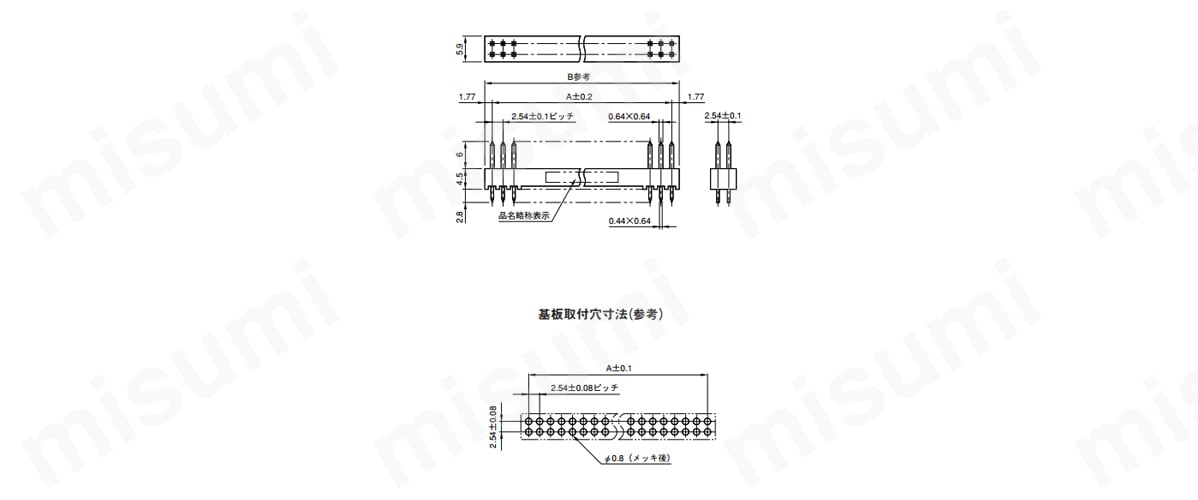2列型 外形図