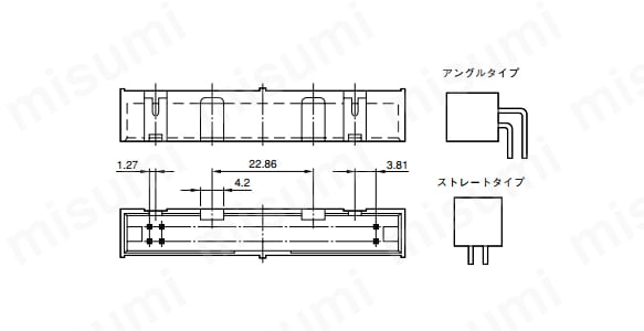 Aタイプ（誤挿入防止溝2カ所付き）