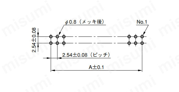 基板取付穴寸法（参考）