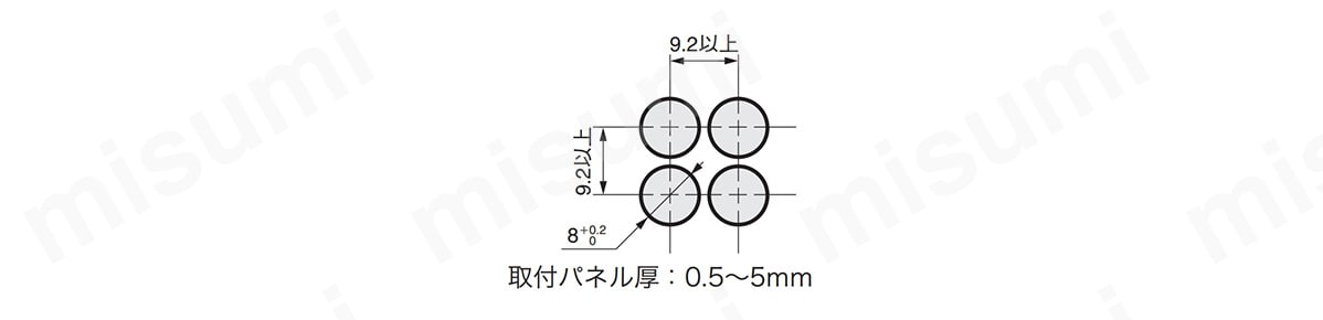 取付穴寸法図