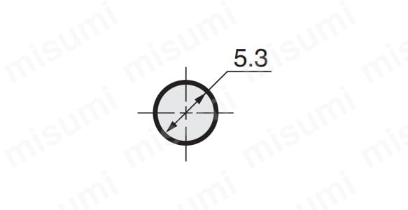 取付穴寸法図（取付パネル有効板厚：2.8mm MAX.）