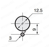 SB-61A 取付穴寸法図