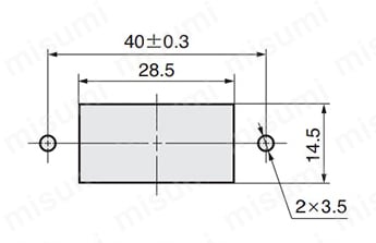 SDB-222S 取付穴寸法図