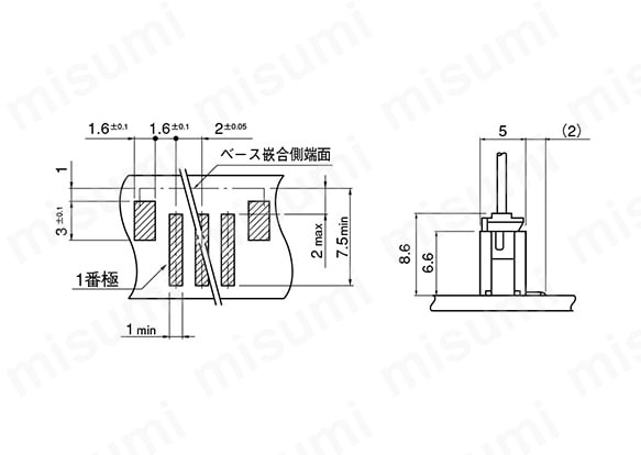 PHコネクタ（プリント基板用コネクタ） | 日本圧着端子製造 | MISUMI