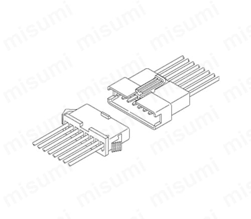 2.5mmピッチの中継接続コネクタ